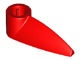 x346-5 Deurknop/Tand 1x3 met asgat rood NIEUW *1L068