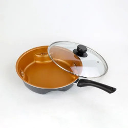 Oferta - Tigaie Dry Cooker Air Fry Pan Ceramica - Gateste fara ulei!