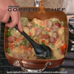 Copper Chef Original - Tigaie Patrata Adanca Multifunctionala Set 5 Piese