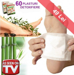 Oferta Kinoki - Set 60 plasturi detoxifiere homeopati cu Turmalina