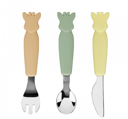 Vulli Set 3 tacamuri maner silicon Girafa Sophie
