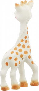 Set Girafa Sophie si figurina din cauciuc pentru rontait So Pure"