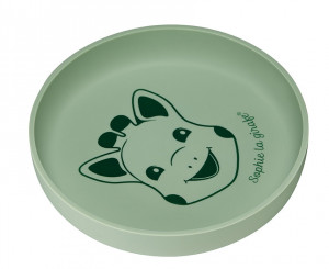 Vulli Farfurie verde silicon Girafa Sophie
