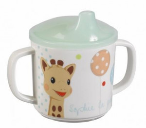 Set pentru masa melamina Girafa Sophie baloane cutie cadou