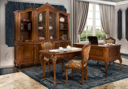Set mobila birou cu elemente ornamentale MBSM-4