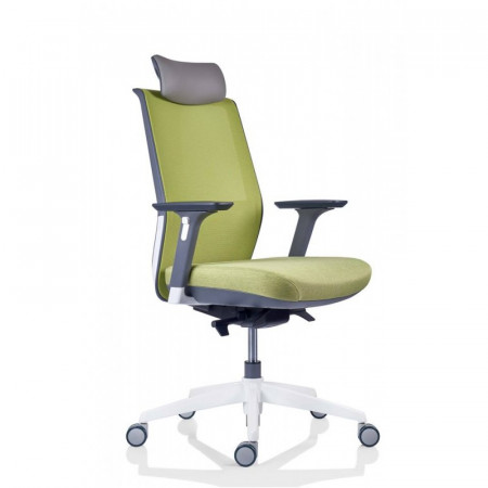 Scaun ergonomic, operational verde SSB-12