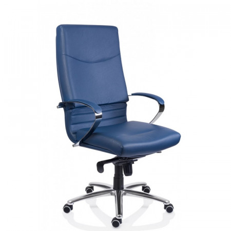 Scaun ergonomic ecopiele pentru birou Albastru SSB-5
