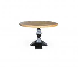 Masa rotunda inspirata de Brancusi din lemn masiv MAMR-2