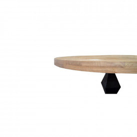 Masa rotunda inspirata de Brancusi din lemn masiv MAMR-2