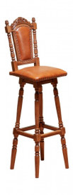 Scaun bar cu spatar, elegant sculptat SSA-9