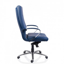 Scaun ergonomic ecopiele pentru birou Albastru SSB-5