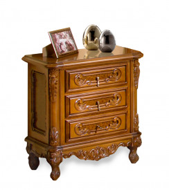 Noptiera Rococo cu ornamente lucrate manual MDNO-9