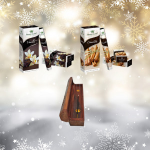 Family Christmas Pack, Aroma Difuzor + 3 Uleiuri + Reed Diffuser + Potpourri + Saculet + 2 Betisoare&Suport