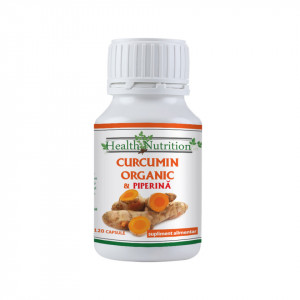 Curcumin Organic + Piperină 120 capsule