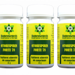 Otorespirin Forte 78 - 3 x 60 comp - Pachet Economic