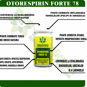 Otorespirin Forte 78 - 60 comp Data expirarii: 09/2023