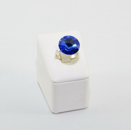 Inel cu cristal SWAROVSKI ELEMENTS -  Sapphire