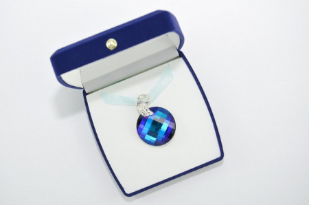 Twist Pendant, Bermuda Blue, 28 mm