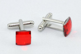 Butoni din argint cu cristale SWAROVSKI ELEMENTS - crystal