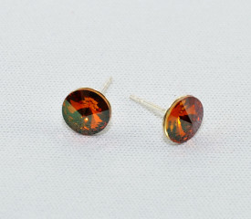 Cercei surub cu cristale SWAROVSKI ELEMENTS - Crystal
