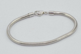SWAROVSKI charm & bracelet - grey pearl