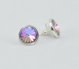 Cercei surub cu cristale SWAROVSKI ELEMENTS - Olivine