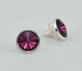 Cercei surub cu cristale SWAROVSKI ELEMENTS - Olivine