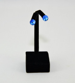 Cercei surub cu cristale SWAROVSKI ELEMENTS - Sapphire