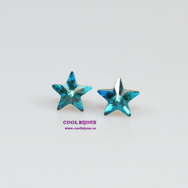Cercei surub cu cristale SWAROVSKI ELEMENTS - Siam