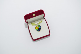 Heart Pendant, Crystal Vitral Medium, 18 mm