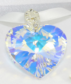 Heart Pendant, Crystal Vitral Medium, 18 mm