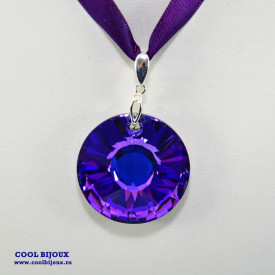 Sun Pendant, Crystal Volcano, 33 mm
