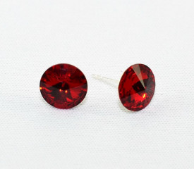 Cercei surub cu cristale SWAROVSKI ELEMENTS - Siam