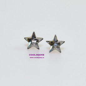 Cercei surub cu cristale SWAROVSKI ELEMENTS - Siam