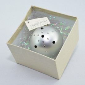 Glob cu cristale SWAROVSKI ELEMENTS - argintiu - 58 mm