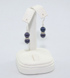 Set bijuterii cu cristale si perle SWAROVSKI ELEMENTS - night blue