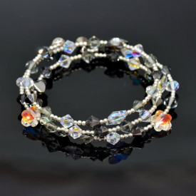 Bratara 3 spire cu cristale SWAROVSKI ELEMENTS