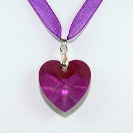 Heart Pendant, Crystal Vitral Medium, 18 mm