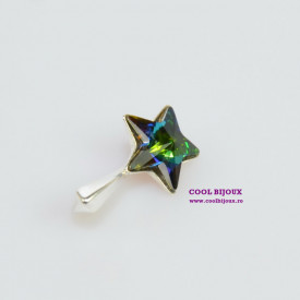 Pandantiv argint cu cristal SWAROVSKI ELEMENTS - Bermuda Blue