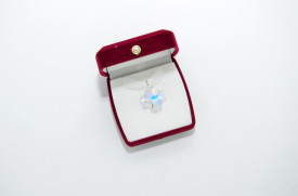 Twist Pendant, Bermuda Blue, 28 mm