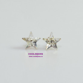 Cercei surub cu cristale SWAROVSKI ELEMENTS - Siam