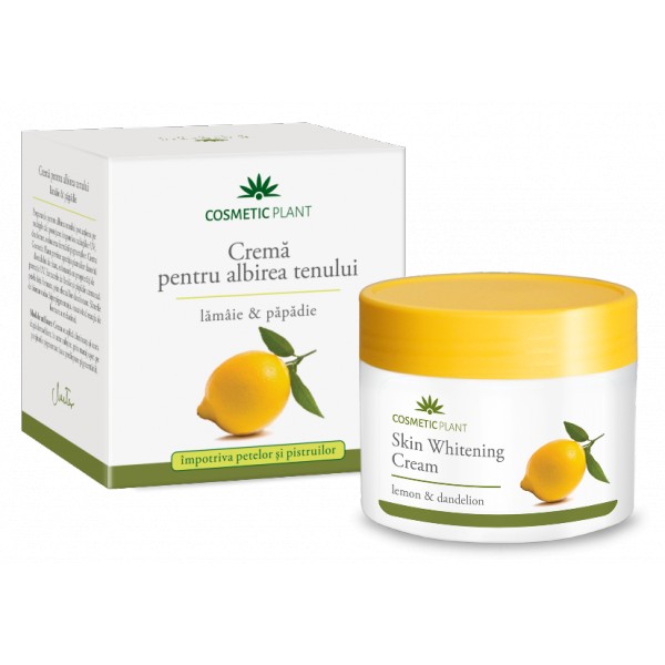 Crema Pentru Albirea Tenului Cu Extract De Lamaie Si Papadie 50 Ml Pret 13 21