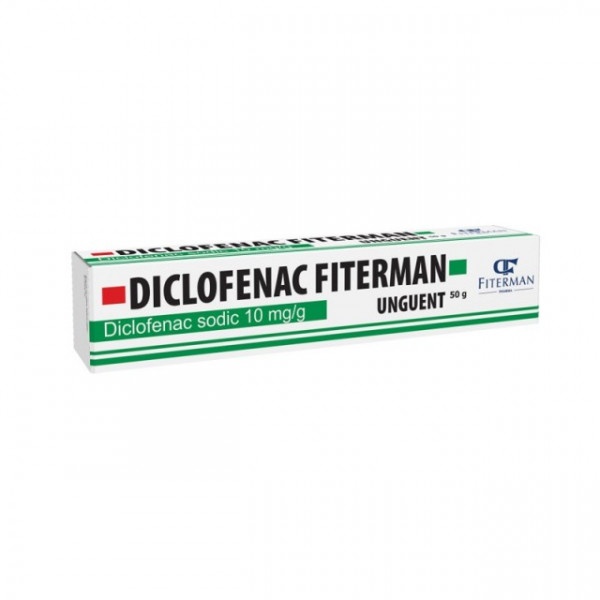 Diclofenac 10 mg/g, unguent, 50 g, Fiterman : Farmacia Tei online