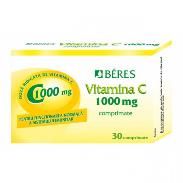 Beres Vitamina C 1000 Mg X 30 Cpr Pret 23 69