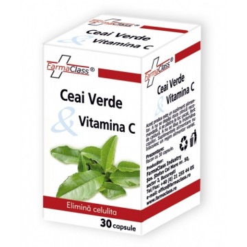 Ceai verde & Vitamina C - 30 cps