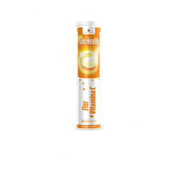 Sun Health Fier+Vitamina C - 20 cpr efervescente