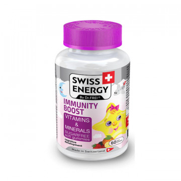 Swiss Energy Jeleuri moi IMMUNITY BOOST cu Multivitamine pentru Copii - 60 buc
