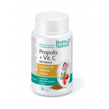 Propolis + Vitamina C+ Echinacea + Miere - 30 cps