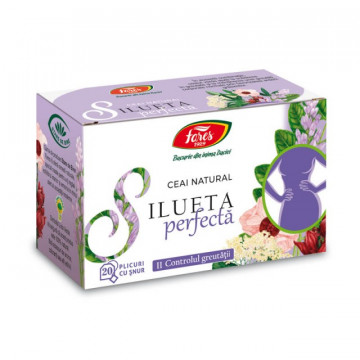 Ceai Silueta Perfecta 2 - Controlul Greutatii - 20 pliculete cu snur Fares