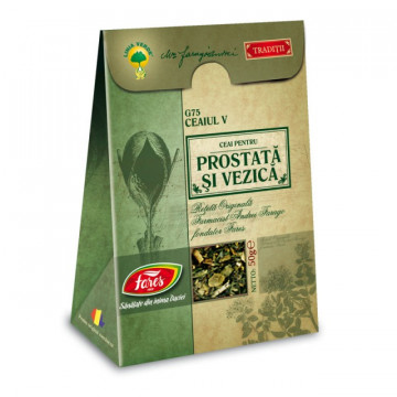 Ceaiul V - Ceai pentru Prostata si Vezica G75 - 50 gr Fares